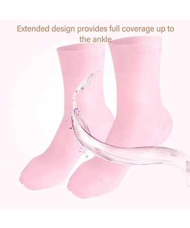 Silicone Moisturizing Socks Reusable Moisturizing Spa Socks for Dry and Cracked Feet (L Size) - Buy Online on GoSupps.com