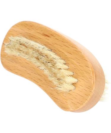 Demeras Wooden Foot 9x5x5 natura Beech Double Sided Nail Brush Remove Dead Skin Cutin Nail Brush Manicure Tool - Buy Online on GoSupps.com