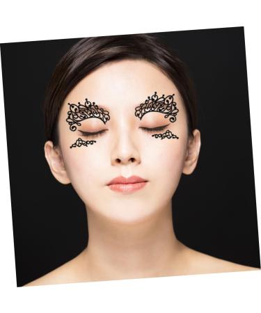 VINTORKY 3 Pairs Lace Eyeliner Stickers Makeup Eye Halloween Eye Eyeshadow Glitter Liner for Eyes Paper - Buy Online on GoSupps.com
