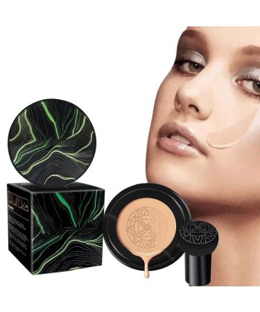 MACHO PROTEIN Mushroom Head Air Cushion Cc Cream Waterproof Foundation CC Cream Mushroom Head Air Cushion Moisturizing Foundation Makeup Concealer (dark brown)