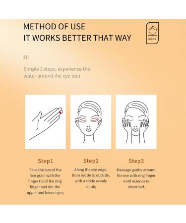 2 pieces eye cream vitamin C eye cream moisturizing firming eye cream reduces wrinkles and swelling 2 pieces x 20 g eye cream - Buy Online on GoSupps.com