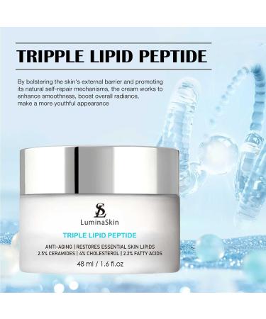 Triple Lipid Peptide Anti-Aging Cream - Restore Mature Skin Radiant & Smooth 1.6 Fl Oz - International Shipping Available - Buy Online on GoSupps.com