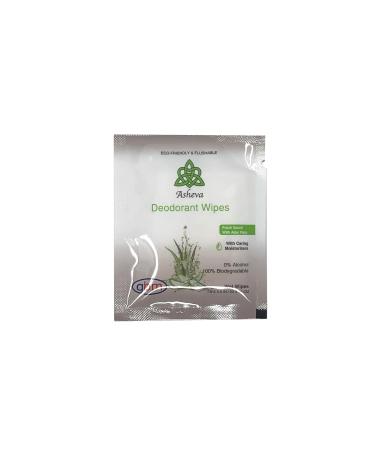 Asheva - Individually Packaged Deodorant Wipes - Box of 15 Wipes (Fresh Scent) Fresh Scent 15 Count (Pack of 1) - Buy Online on GoSupps.com