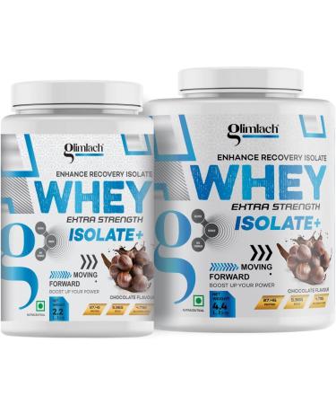 GLIMLACH Whey Extra Strength Isolate + Protein Powder for Muscle Support & Recovery Vegetarian - Primary Source Whey Isolate (2.2LBS Chocolate) Chocolate 2.2 Pound (Pack of 1) - Buy Online on GoSupps.com
