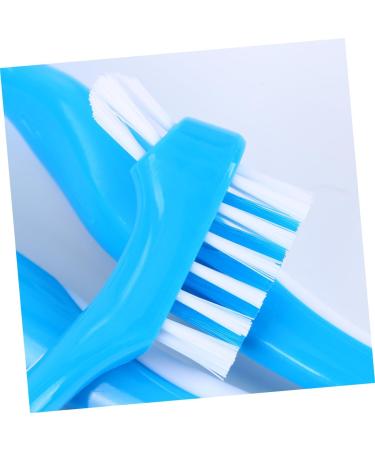 Mobestech Double-Sided Toothbrush Cleaning Tool for False Teeth 9 Piece Retainer Set | Effective Denture Care in Blue - Buy Online on GoSupps.com