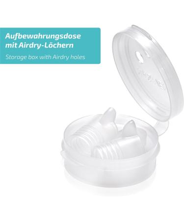 Nasivent Tube Plus - Premium Anti-Snoring Nasal Silator for Improved Breathing - Easy to Use & Includes Storage Box - Transparent S (2 Pack) - Buy Online on GoSupps.com