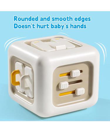 Aszaui Montessori Toys for 1-Year-Olds | 6-in-1 Fidget Toy & Learning Motor Cubes for Babies & Toddlers | Best Educational Gifts for Ages 1-4 - Buy Online on GoSupps.com