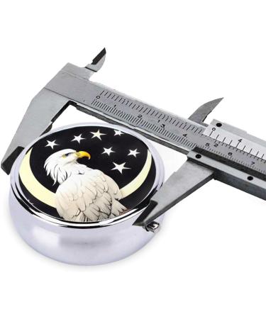 White Head Sculpture Pill Box | 3-Compartment Round Organizer | Portable Travel Pill Box for International Shipping - Buy Online on GoSupps.com