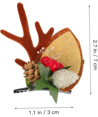 FRCOLOR Christmas Hair Decorations 3 Pairs Christmas Hair Clips Holiday Hair Accessories Reindeer Hair Clips Seasonal Hair Clips Hair Accessories for Kids s Alligator Clip Child Felt - Buy Online on GoSupps.com