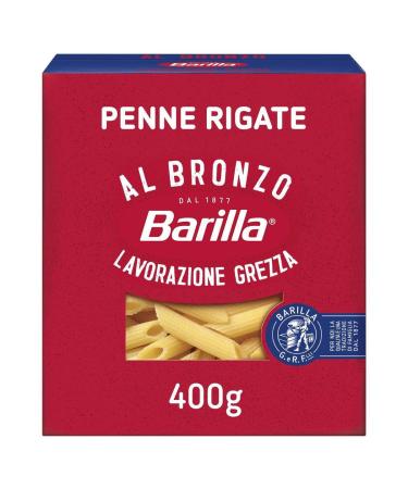G n rique BARILLA AL BRONZO - Barilla Al Bronzo Bronze-Die Penne Rigate Pasta 400g - Pack of 4 - Sold as a Pack