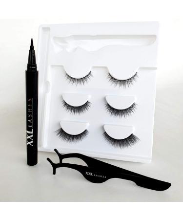 Magic Adhesive Eyeliner Set Eyeliner and eyelash glue in a product self -adhesive eyeliner including the applicator and 3 pairs of band eyelashes (daily)