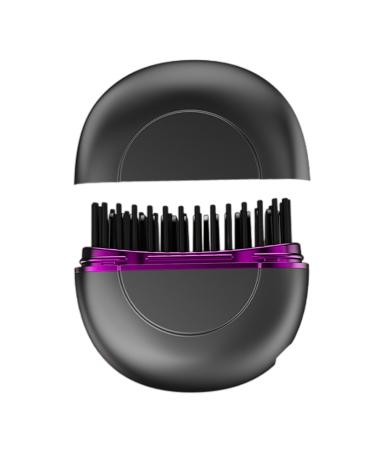 Cordless Hair Straightener Brush - Rechargeable Cordless Hair Straightener | Three-Speed Temperature Control Hair Straightener | Rechargeable Hair Brush for Home Travel Dormitory Gray