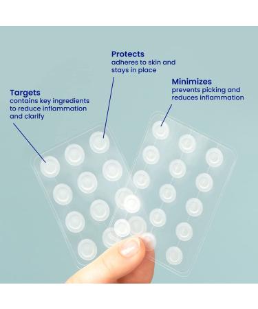 Facetory AM Spot Fighter Acne Patches - Tea Tree & Cica, 72 Hydrocolloid Patches, 2 Sizes, Invisible Treatment for Morning, Daytime - Buy Online on GoSupps.com