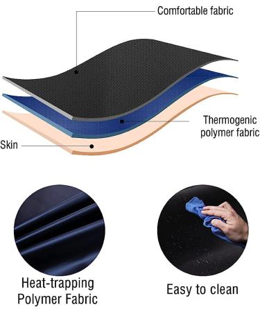 Nanooer Sauna Shirt for Women - Neoprene-Free Compression Blue Shirt | Medium - Buy Online on GoSupps.com