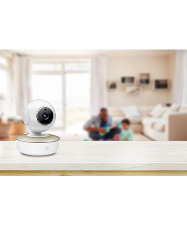 Motorola VM50G Baby Monitor Camera - 5 Color Display - Lullabies - Two-Way Communication - Night Vision - White/Gold - Buy Online on GoSupps.com