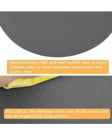 SUSSURRO Silicone Non Slip Dog Food Mat - Washable Pet Feeding Bowl Mat - Buy Online on GoSupps.com