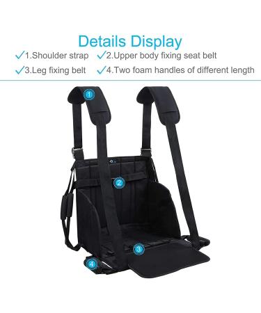 Patient Lift Stair Slide Board Emergency Evacuation Wheelchair Transfer Belt - 2 Shoulder Straps Transfer Seat Pad Medical Mobility for Elderly Bedridden Disabled Obesity - Buy Online on GoSupps.com