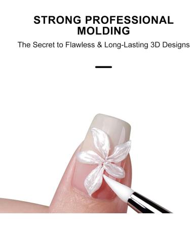 3D Nail Gel Solid Solid Nail Gel | 3D Non Sticky Hard Molding Gel Easy Dry 5G Multifunctional White Manicure Supplies for Salon and Home - Buy Online on GoSupps.com