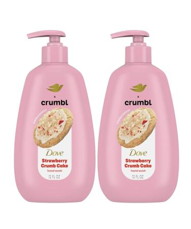 Dove X Crumbl Moisturizing Liquid Hand Wash Strawberry Crumb Cake | 2-pack of 12 oz Hand Wash with Pump | Limited Edition (Strawberry Crumb Cake) - Buy Online on GoSupps.com