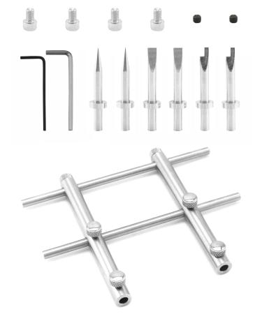 QWORK Camera Lens Openning Repairing Tool Kit, DSLR Camera Tool Set, 3/8" to 3-15/16" Lens Repair Set, Anti-Magnetic 3 Tips, 6 Screws and 2 Hexagon Wrench for Canon Nikon Sony Olympus Camera - Buy Online on GoSupps.com