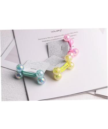 minkissy 3 Pairs Beaded Hair Ties Hair Accessory Acrylic Hair Circle Handmade Hair Barrette Blue Beads Hair Volume Clip Bead Hair Ties Hair Bobbles with Balls Pony Tail Bands Cartoon Holder - Buy Online on GoSupps.com