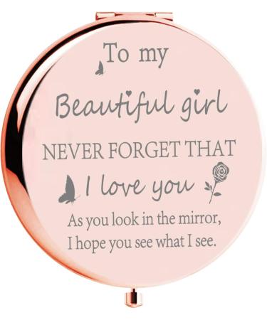 Mini Silver Compact Mirror: Perfect Girl's Birthday Gift - Makeup Purse Mirror - Buy Online on GoSupps.com