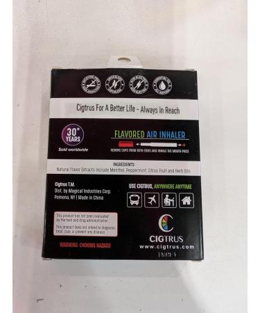 Cigtrus TobaccoFree NicotineFree Smokeless Air Inhaler NonElectric Oral fixation device Habit replacement breathing stick 3 pieces red - Buy Online on GoSupps.com