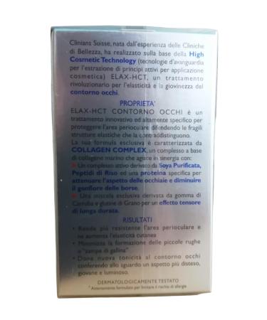 Clinians Suisse Elax HCT Collagen Eye Contour Firming Serum - Anti-Aging Skincare from Italy 0.3 Oz - Buy Internationally - Buy Online on GoSupps.com