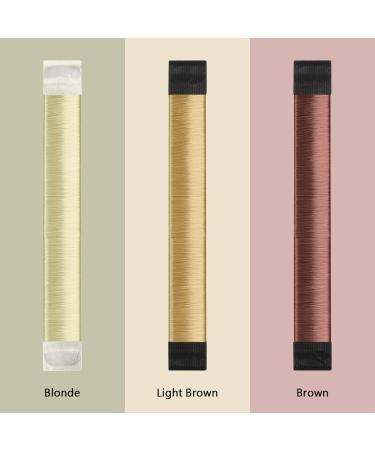 Magic Hair Bun Maker Fast & Easy Donut Bun Maker DIY French Twist Bun Shaper for Girls Women (Blonde Light Brown Brown) - Buy Online on GoSupps.com