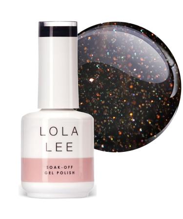 Lola Lee Gel Polish | Little Ray Of Pitch Black | GP098 | 15ml |Long-Lasting | Chip Proof | Soak-Off | Nail Art | Manicure & Pedicure | Easy to Apply |Salon and Home Use | LED UV Lamp