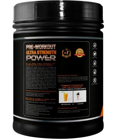 Healthy Fusion Pre-Workout with Beta Alanine L-Arginine AAKG Creatine Caffeine and Taurine | Increases Muscle Development | Stimulates and Improves Endurance | Orange Taste | 300g - Buy Online on GoSupps.com