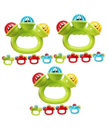 Toyandona 15 STK hand bell Soft bite toy for toddlers baby basses bite toys. Shake the bell shake the bell.