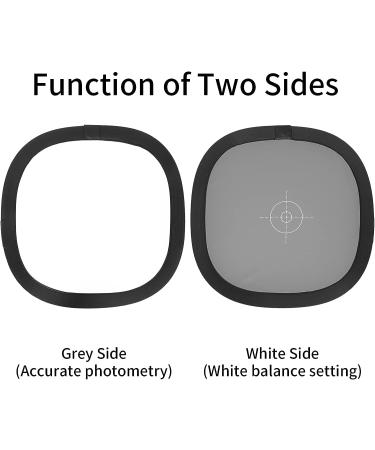 FOTOCREAT 12x12 Inch Gray/White Balance Card for Precise Color Calibration - Portable 18% Gray Reference Reflector Grey Card with Carry Bag - Buy Online on GoSupps.com