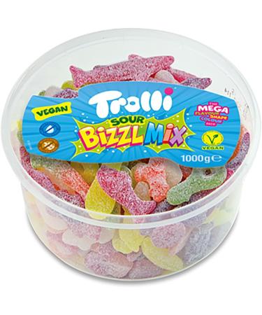 Trolli Fun for All Sweet Mix 1kg + Trolli Sour Bizzl Sweet Mix 1kg - Great Party Favour Boxed Treatz - Buy Online on GoSupps.com
