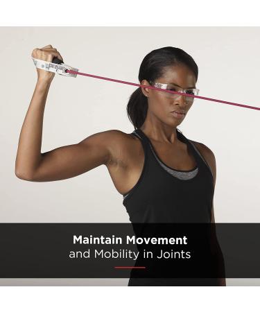 THERABAND 48 Red Resistance Tube with Soft Handles - Medium Level 3 | Full Body Workout, Physical Therapy & Pilates - Buy Online on GoSupps.com