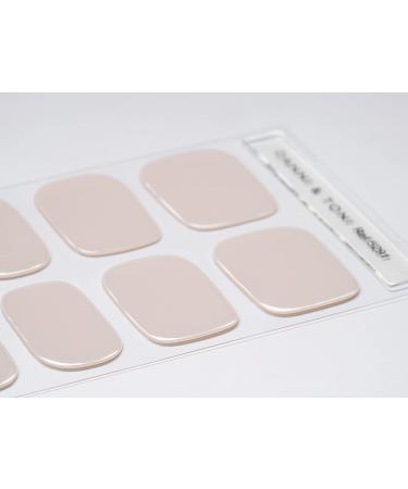 DANNI & TONI Semi Cured Nail Stickers Gel Nail Strips - 28 Chic Nude Solid Color Wraps - Buy Online on GoSupps.com