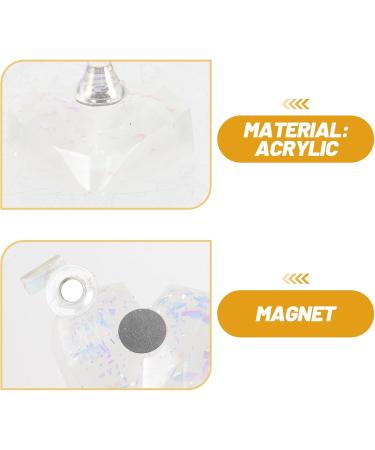 FOMIYES 1 Set Magnetic Base Press on Nail Holder Magnetic Nail Holder Nail Stands for Press on Nail Display Stand Nail Accessories Nail Stand for Press on Portable False Nails Acrylic 3.8x3.6cm As Shown - Buy Online on GoSupps.com