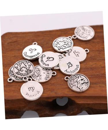 TEHAUX 1 set Diy of Jewelry Decor Pendant Accessories Making Retro Bronze Constellation Pendants Earrings - Buy Online on GoSupps.com