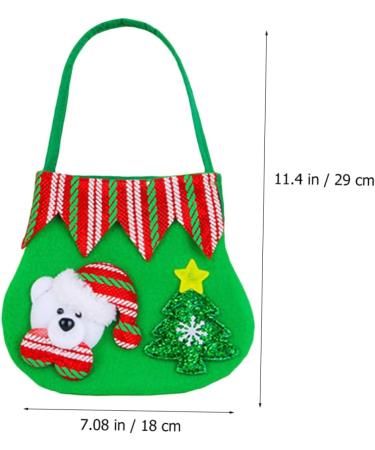 KOMBIUDA Santa Pants Treat Bags 3pcs Christmas Bag Candy Bags Goodie Bag Christmas Candy Bag Cloth Bags Holiday Bag - Buy Online on GoSupps.com
