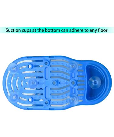 Foot Scrubber Massager Slipper with Pumice Stone and Suction Cups - Exfoliate, Remove Dead Skin, Callus Cleaner - Shower & Spa Foot Massager (1 Pc) - Buy Online on GoSupps.com