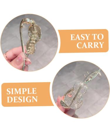 MERRYHAPY Rhinestone Twist Clip Hair Pins Hair Clips Barrettes for Womens Hair Barrettes Pipa Hair Clip Chinese Hair Clamps Pipa Barrettes Clips for Thick Hair French Pins Alloy - Buy Online on GoSupps.com