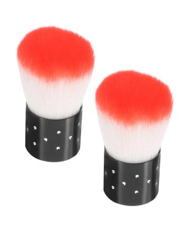 Healeved 10 Pcs Nail French Powder Box French Nail Dip Container Nail Dip Powder Kit Nail Cleaner Brush French Tip Nail Tool Makeup Brush French Dip Nail Kit Manicure Asb Cleaning Brush