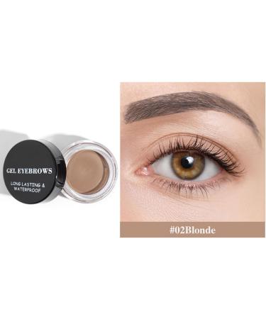 Colorful eyebrow cream waterproof three-dimensional stereotypes above the color eyebrows (02) - Buy Online on GoSupps.com
