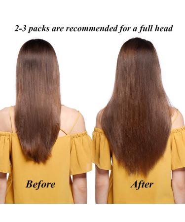 Buy SEGO Clip-In Hair Extensions - 100% Remy Human Hair 22 Smooth White/Brown/Light Blond #12P613-1 75g - Thin 8 Bricks for Easy Styling - Buy Online on GoSupps.com