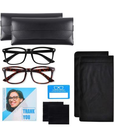 COOLOO Blue Light Blocking Gaming Glasses | Anti Glare, Headache Relief, Blue Light Filter | Lightweight & Fashionable | 15-black+tortoise - Buy Online on GoSupps.com