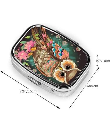 Anime Owl 2 Compartment Pill Case | Cute Portable Pill Box for Travel | Perfect Gift for Organizing Medications - Buy Online on GoSupps.com