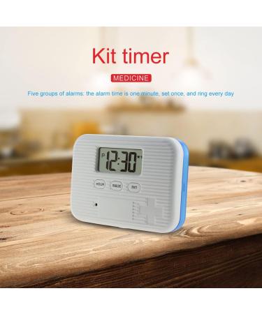 BStCar Medication Alarm Clock - 6 Compartment Mini Portable Pill Organizer with Digital Screen & 5 Alarms - Smart Sealed Design for Pills & Supplements - Buy Online on GoSupps.com