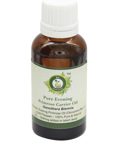 R V Essential Pure Evening Primrose Oil | Oenothera Biennis | 100% Natural Cold Pressed | for Face, Skin Care, Hair Care, Scalp Massage, Body Massage | 5ml | 0.169oz 0.17 Fl Oz (Pack of 1) - Buy Online on GoSupps.com
