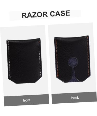 Minkissy 3-Pack Razor Travel Bags - Clear Carrier for Safety Razors Leather Sleeve PU Storage 6x4cm - Buy Online on GoSupps.com