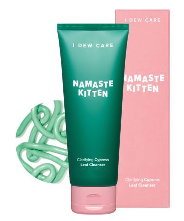 I DEW CARE Face Wash - Namaste Kitten | With Cypress Leaf Extract and SA  Daily Facial Cleanser for Women  Gentle Makeup Remover  Acne Foaming Cleanser  Hydrating Finish  Mild Korean Foam Cleanser for Sensitive Skin  5.0...
